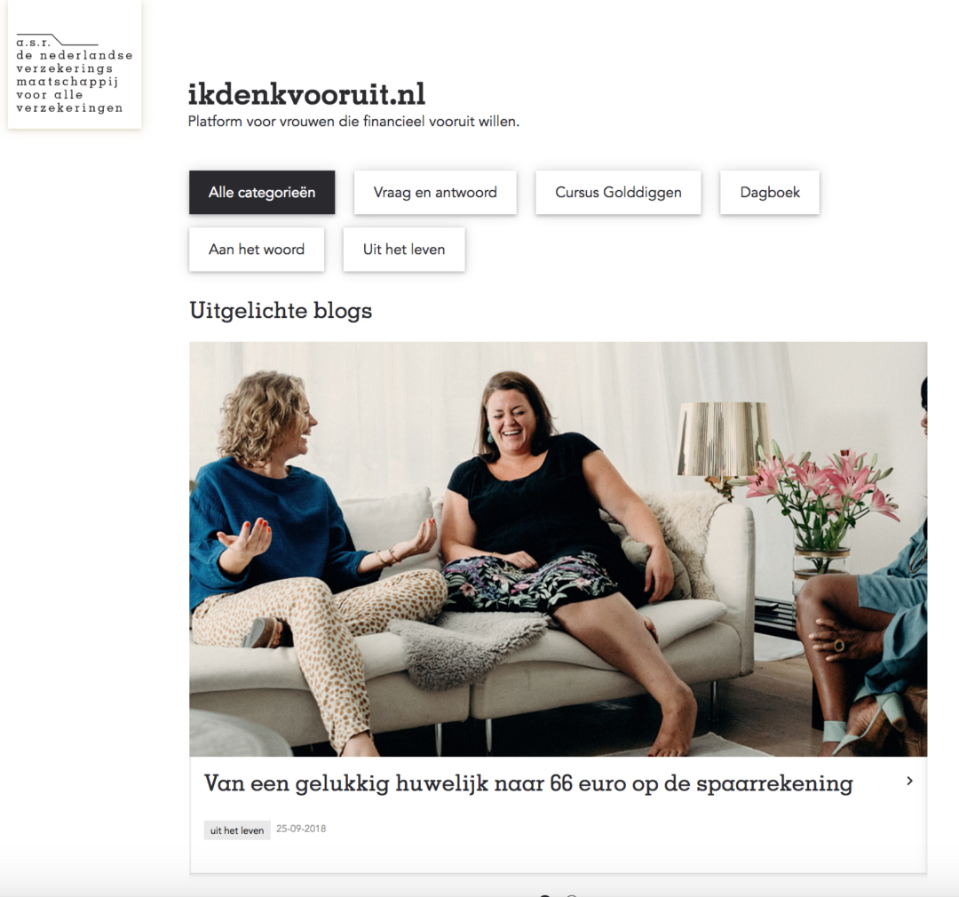 a.s.r.: Opzetten contentmarketing platform